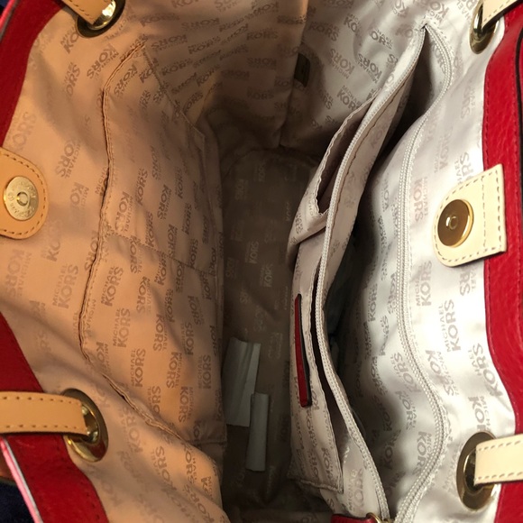 Mk red leather bag - Picture 5 of 5